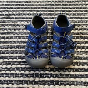 🌿Keen Kids Newport H2 Navy Blue Pull On Walking Water Sandal Shoe 12